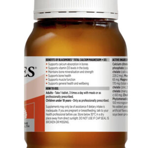 Viên uống Blackmore Total Calcium Magnesium D3 Úc