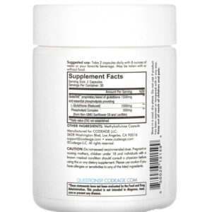 glutathione codeage 1000mg