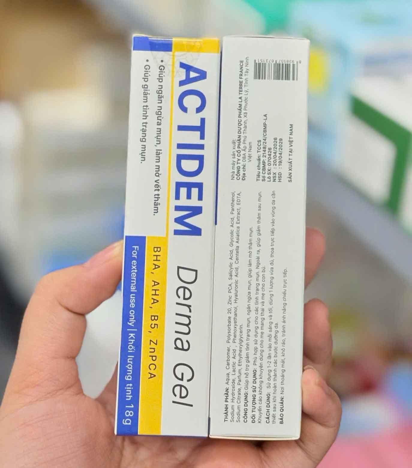 Actidem Derma Gel vạch vàng