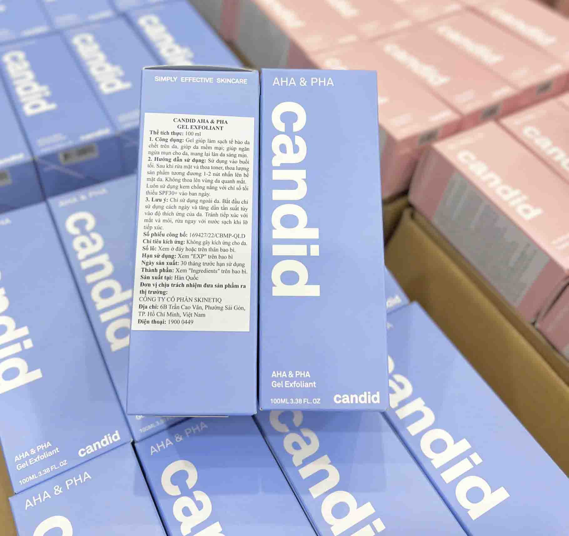 Gel tẩy tế bào chết Candid AHA BHA Gel Exfoliant 100ml