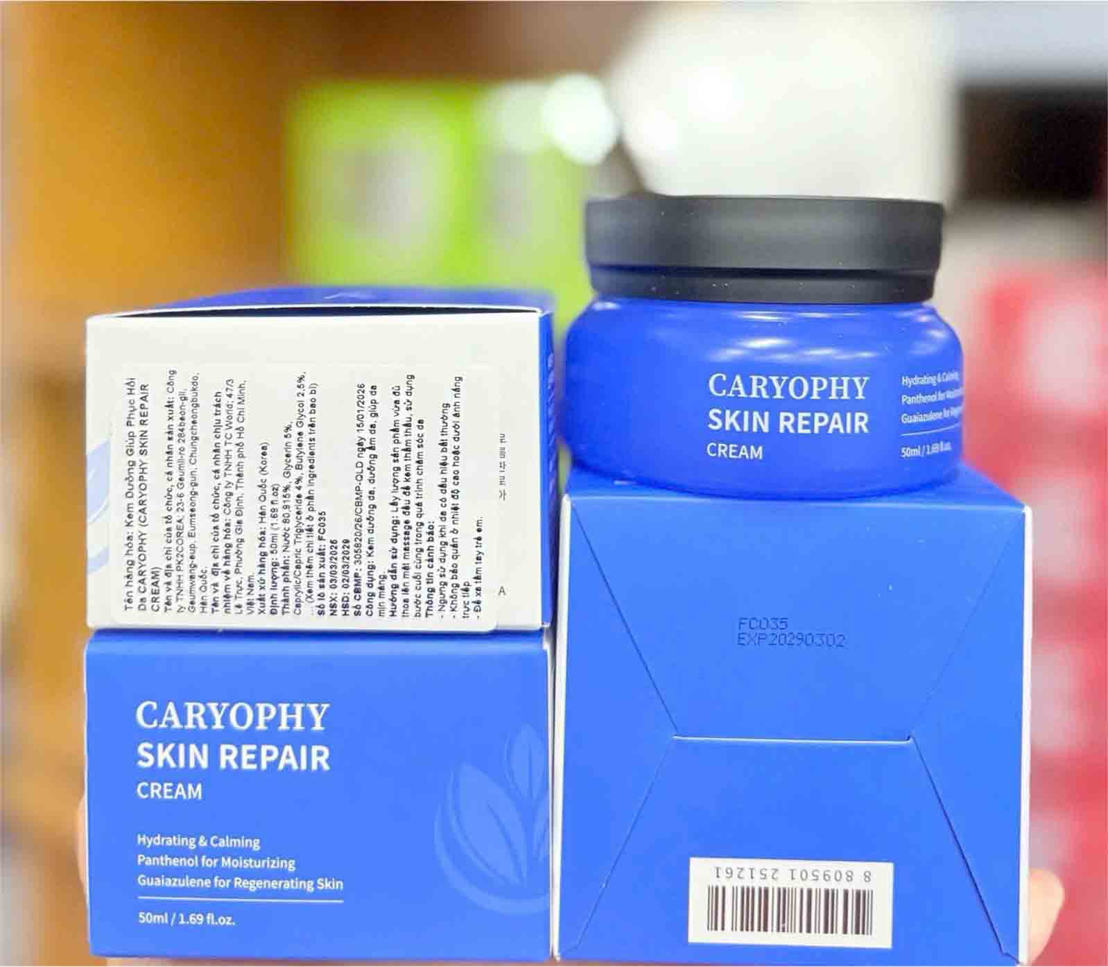 Kem dưỡng Caryophy Skin Repair mẫu mới