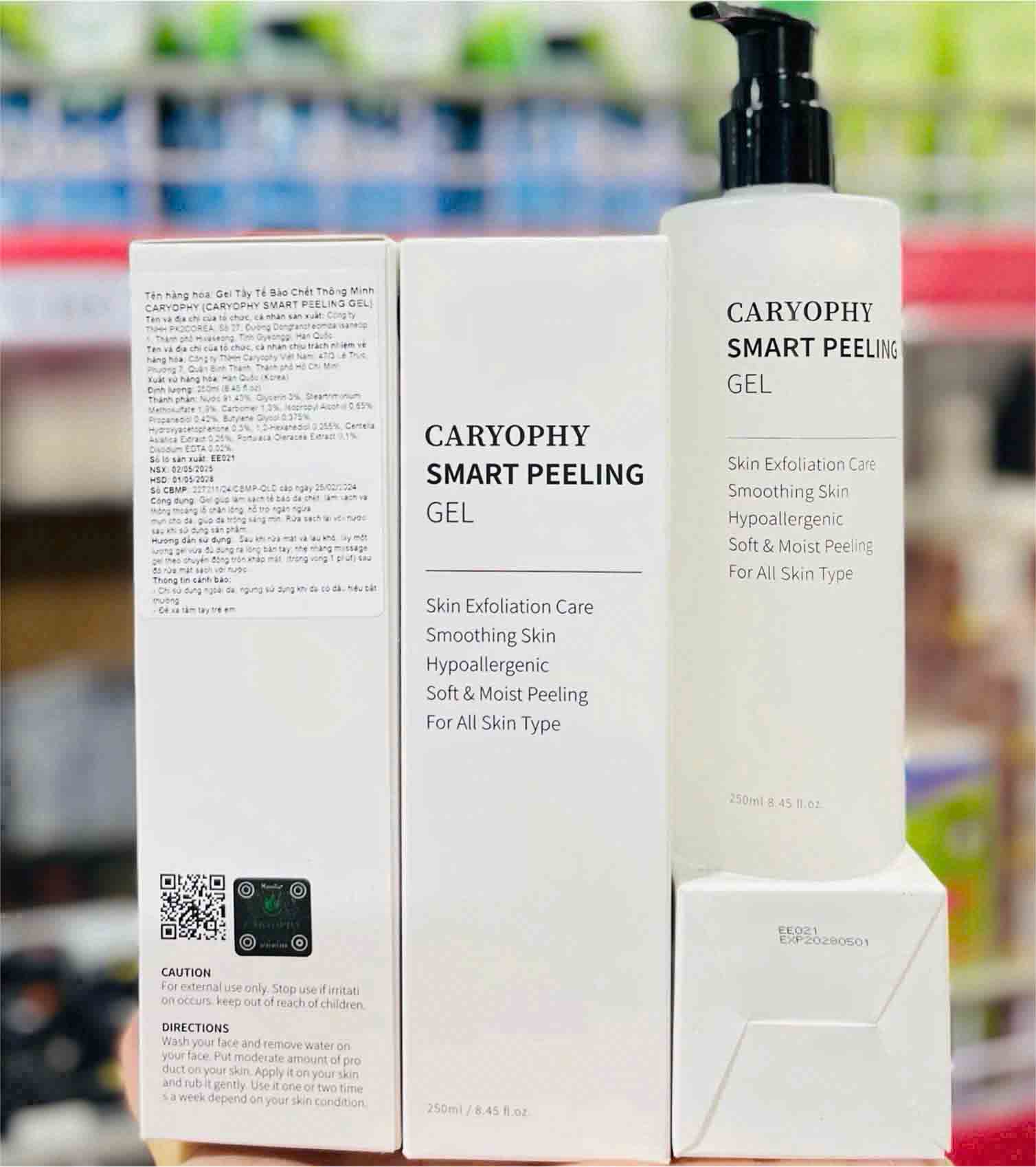 Tẩy tế bào chết Caryophy Smart Peeling Gel Hàn Quốc 250ml