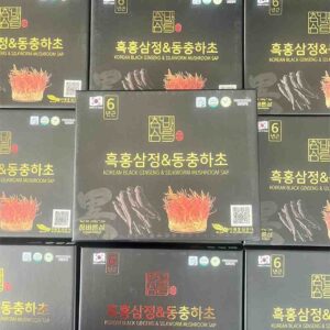 Cao hắc sâm đông trùng hạ thảo Chambarunsam 4 lọ x 240gr