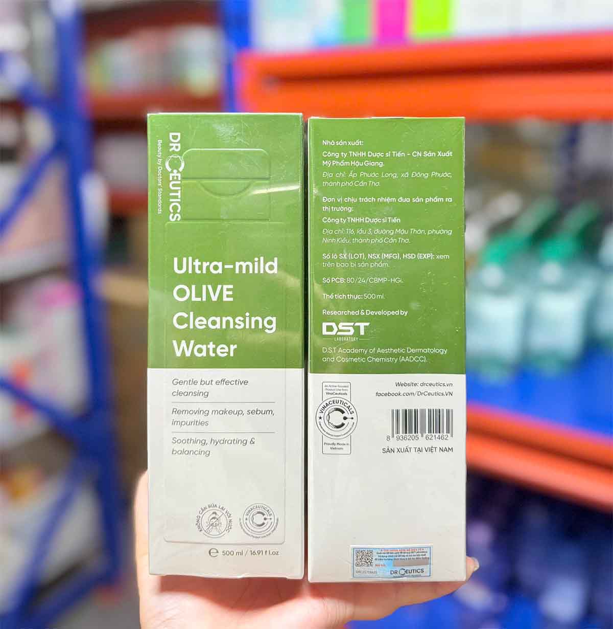 Nước tẩy trang Drceutics Ultra Mild Olive Cleansing Water 500ml 2