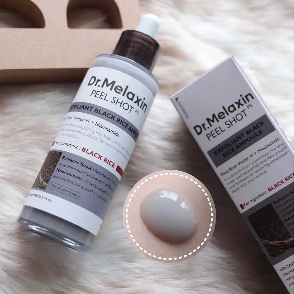 dr melaxin peel shot black rice