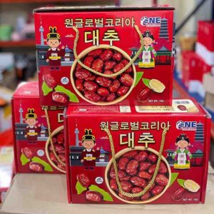 táo đỏ sấy khô hàn quốc 1kg one global