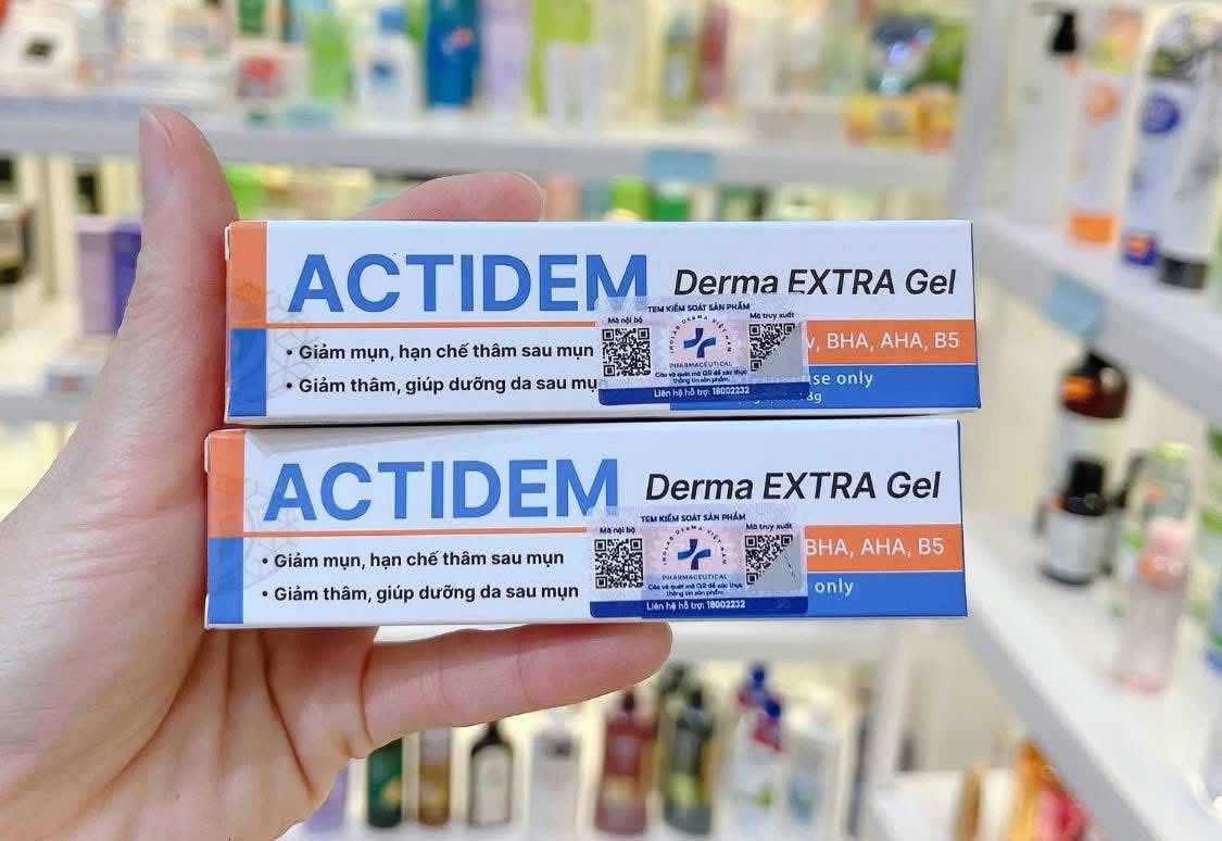 Actidem Derma Extra Gel giảm mụn, mờ thâm
