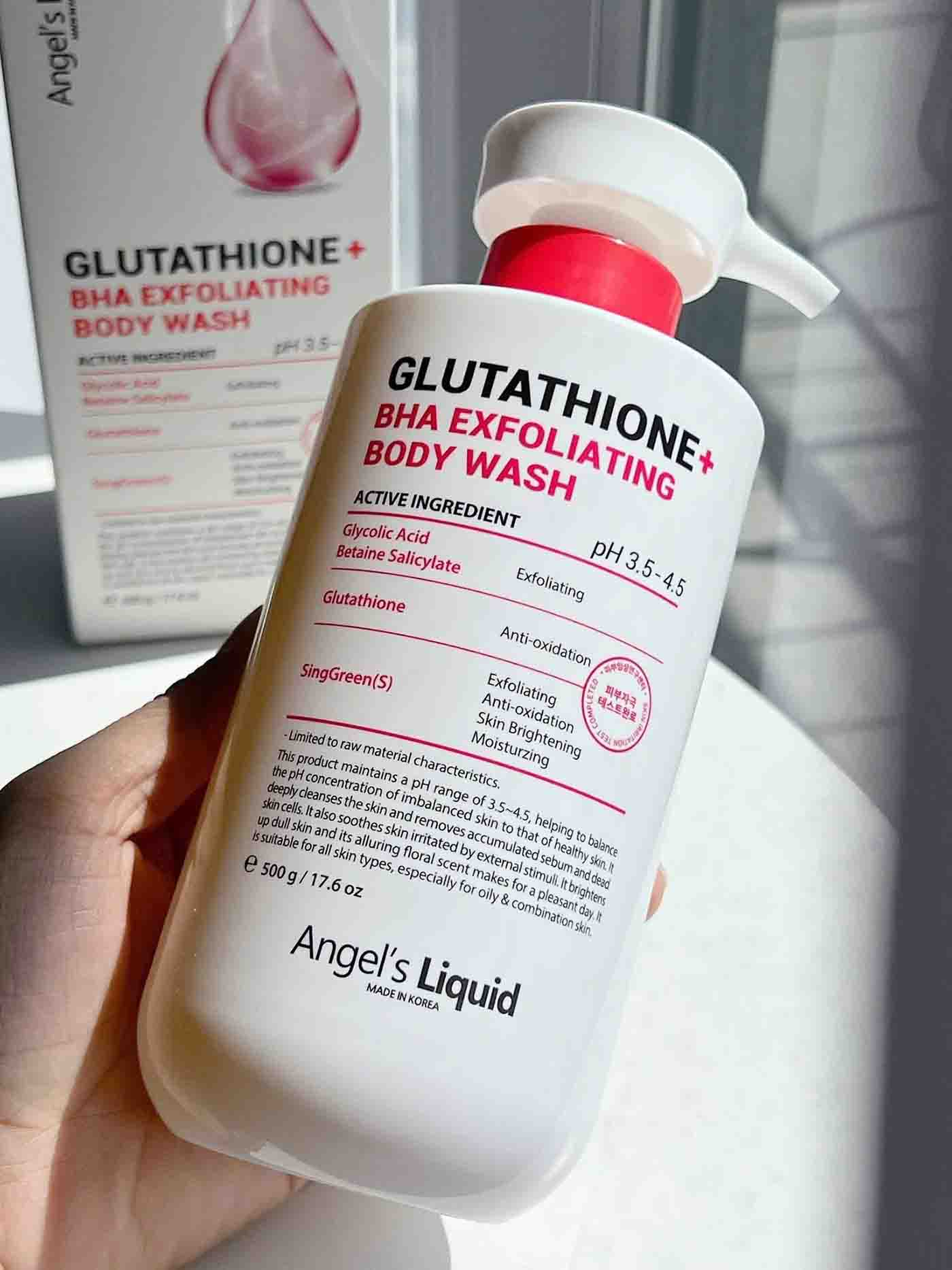 Angel Liquid Glutathione BHA Exfoliating Body Wash