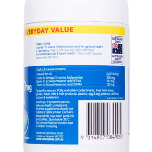 Dầu cá thiên nhiên không mùi Nature's Way Odourless Fish Oil 1000mg