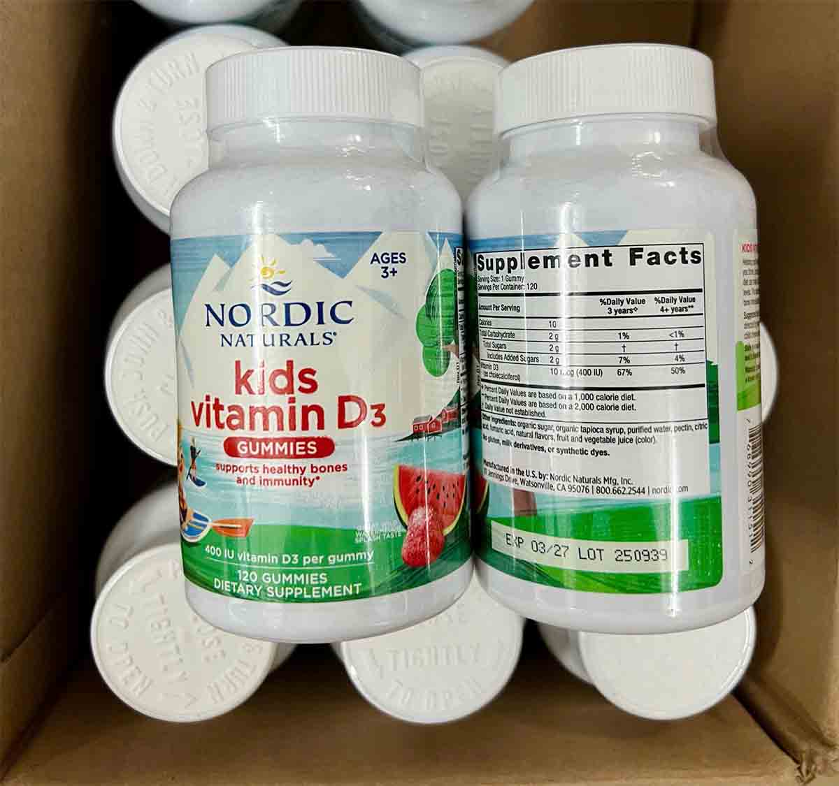 Kẹo dẻo Nordic Naturals Kids Vitamin D3 Gummies