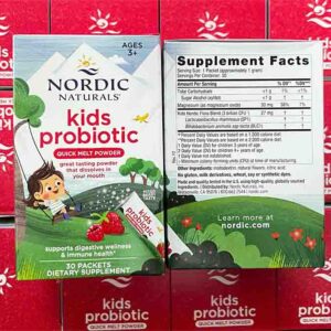 Men vi sinh Nordic Naturals Kids Probiotic Quick Melt Powder 30 gói