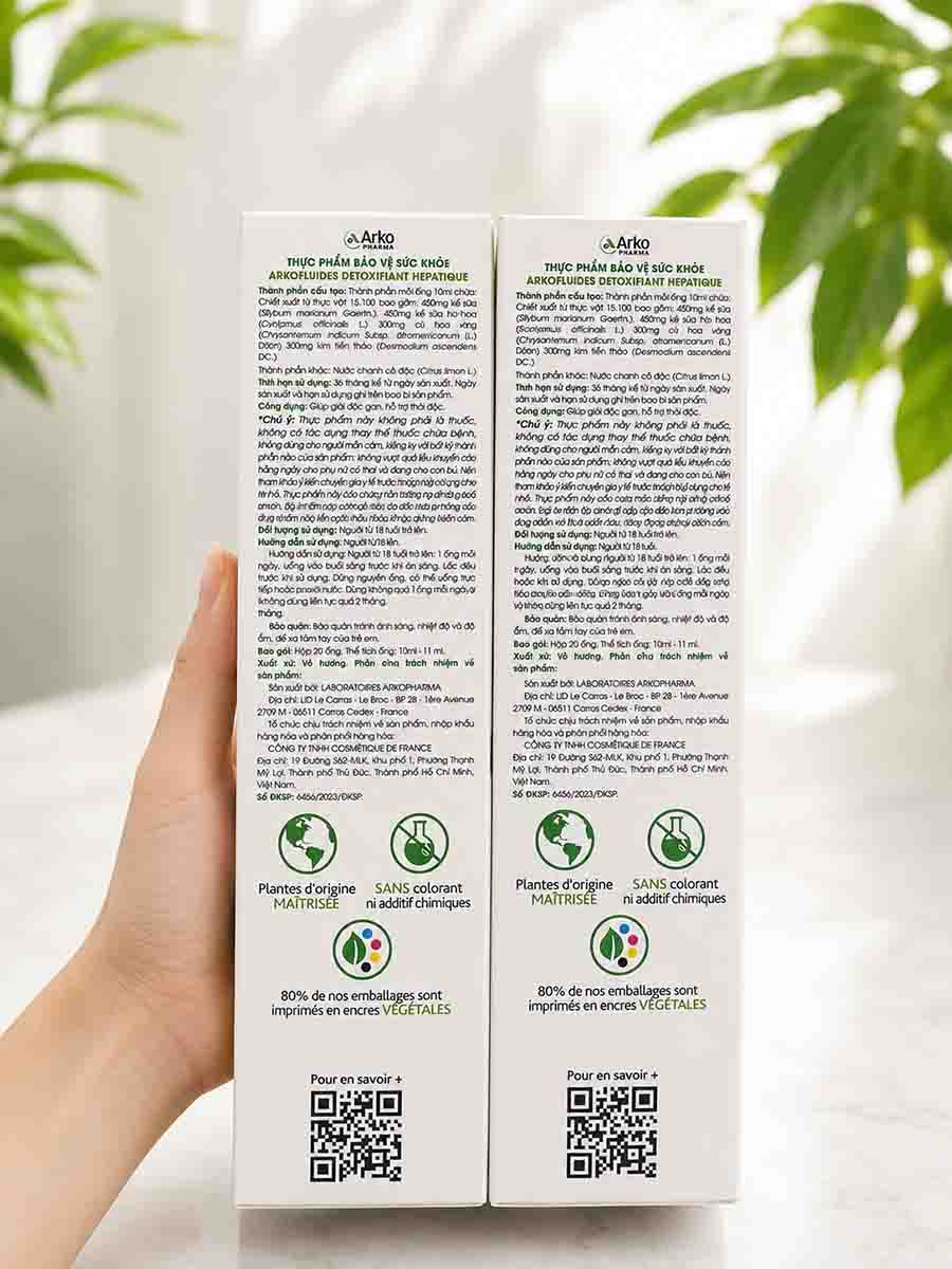 Nước Arkopharma Detoxifiant Hepatique Ultra Concentre
