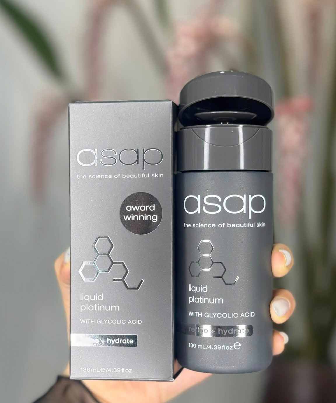 Nước thần bạc kim tái tạo da Asap Liquid Platinum Úc