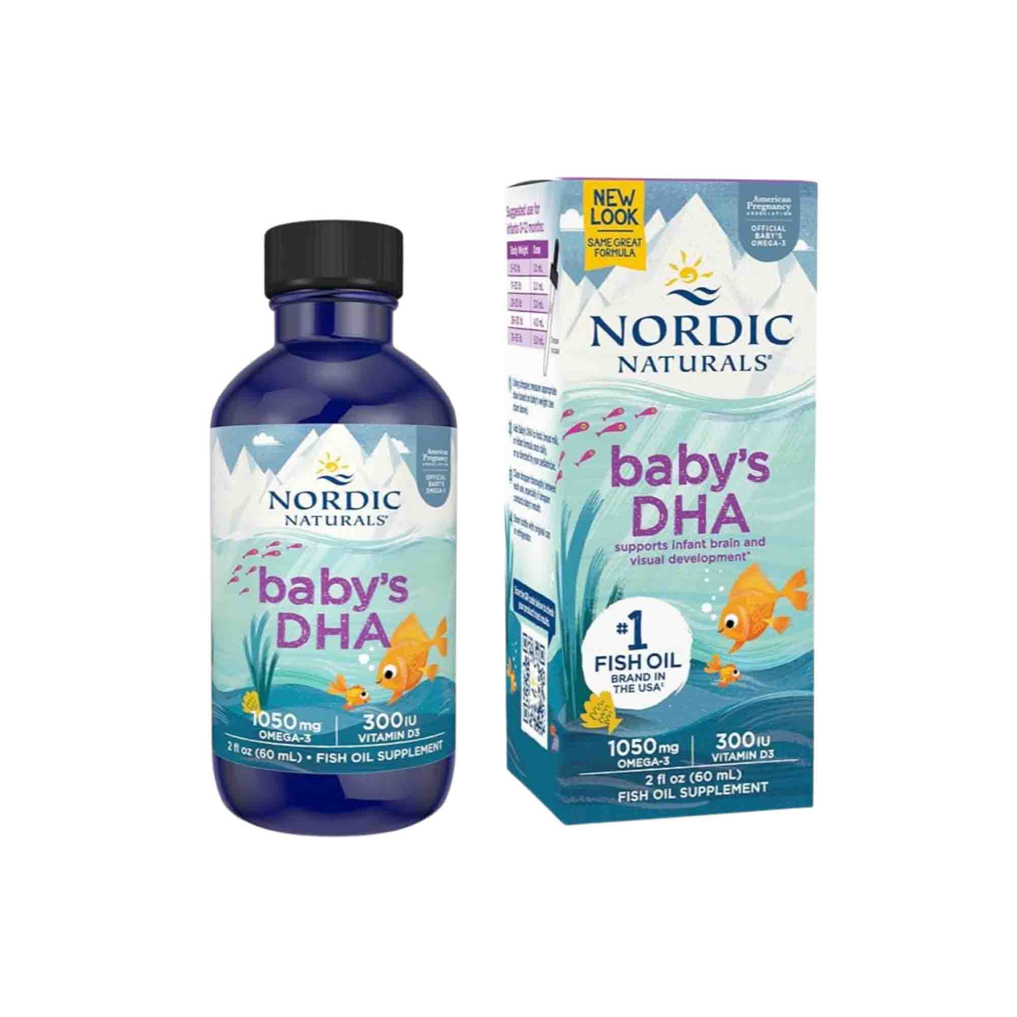 Siro bổ sung DHA trẻ sơ sinh DHA Baby Nordic Naturals