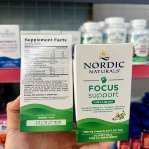 Viên hỗ trợ cải thiện trí nhớ Nordic Naturals Focus Support 60v
