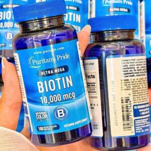 Viên uống Puritan's Pride Ultra Mega Biotin 10,000 mcg
