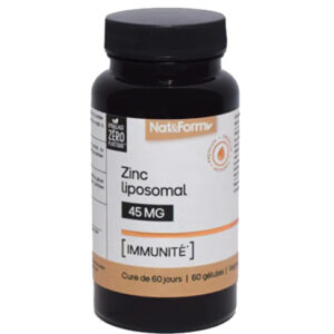Viên uống bổ kẽm Nat&form Zinc Liposomal 45mg 60 viên
