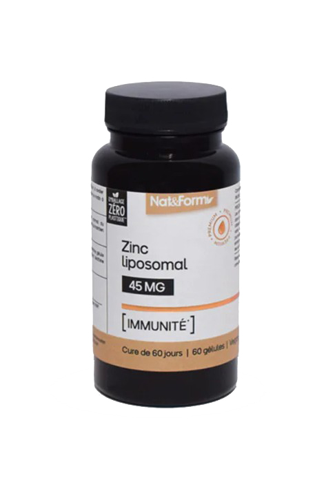 Viên uống bổ kẽm Nat&form Zinc Liposomal 45mg 60 viên
