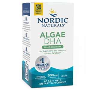 Viên uống dầu tảo DHA Nordic Naturals ALGAE DHA 500mg 60 viên