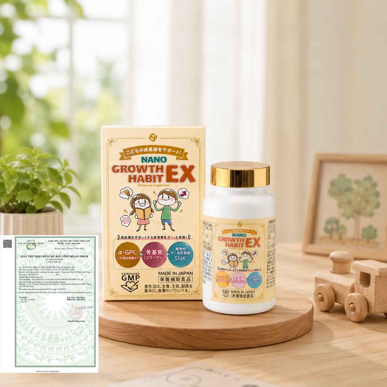 Viên uống hỗ trợ tăng chiều cao Nano Growth Habit EX 120 viên