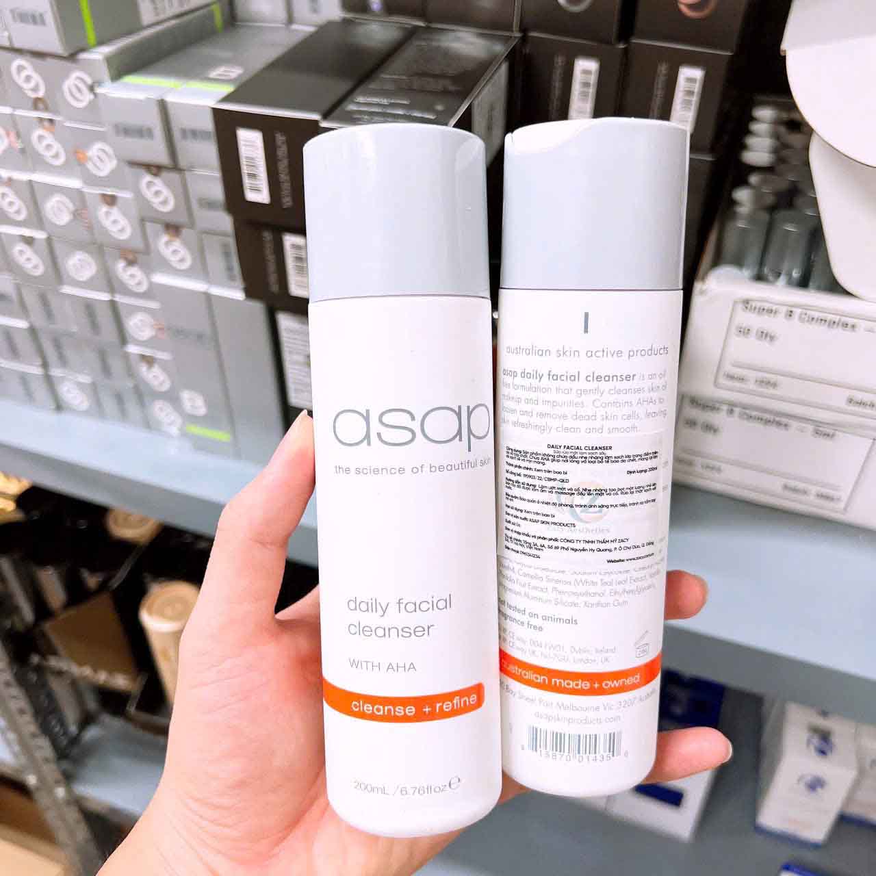 asap daily facial cleanser with aha