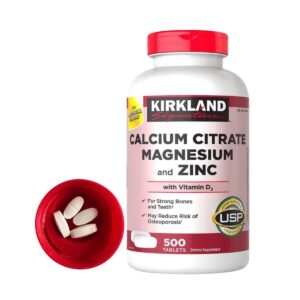 kirkland calcium citrate magnesium and zinc