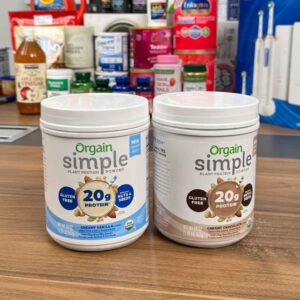 orgain organic simple vegan protein powder