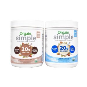 orgain simple plant protein powder