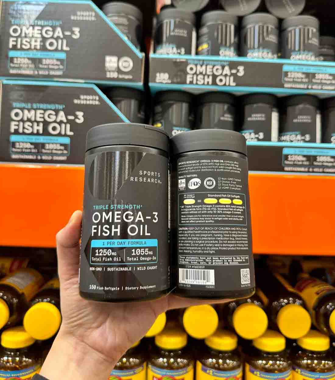 sports research triple strength omega 3 fish oil