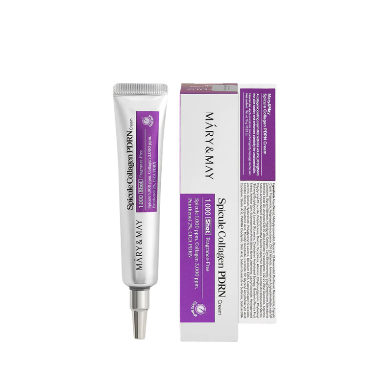 Kem dưỡng vi kim Mary&May 1000 Shot Spicule Collagen PDRN Cream 15g