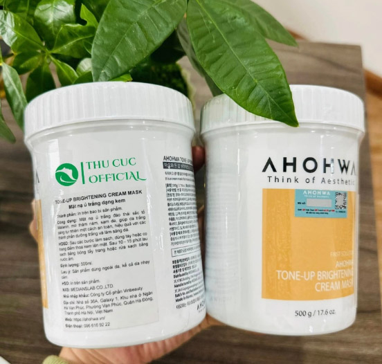 Mặt nạ ủ trắng Ahohaw Tone Up Brightening Cream Mask
