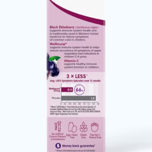 Siro hỗ trợ giảm ho Brauer Black Elderberry Cold & Flu Forte