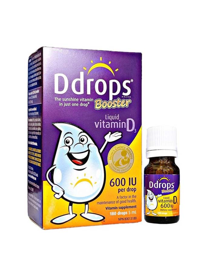 Siro hỗ trợ xương răng chắc khỏe Ddrops Booster 600iu