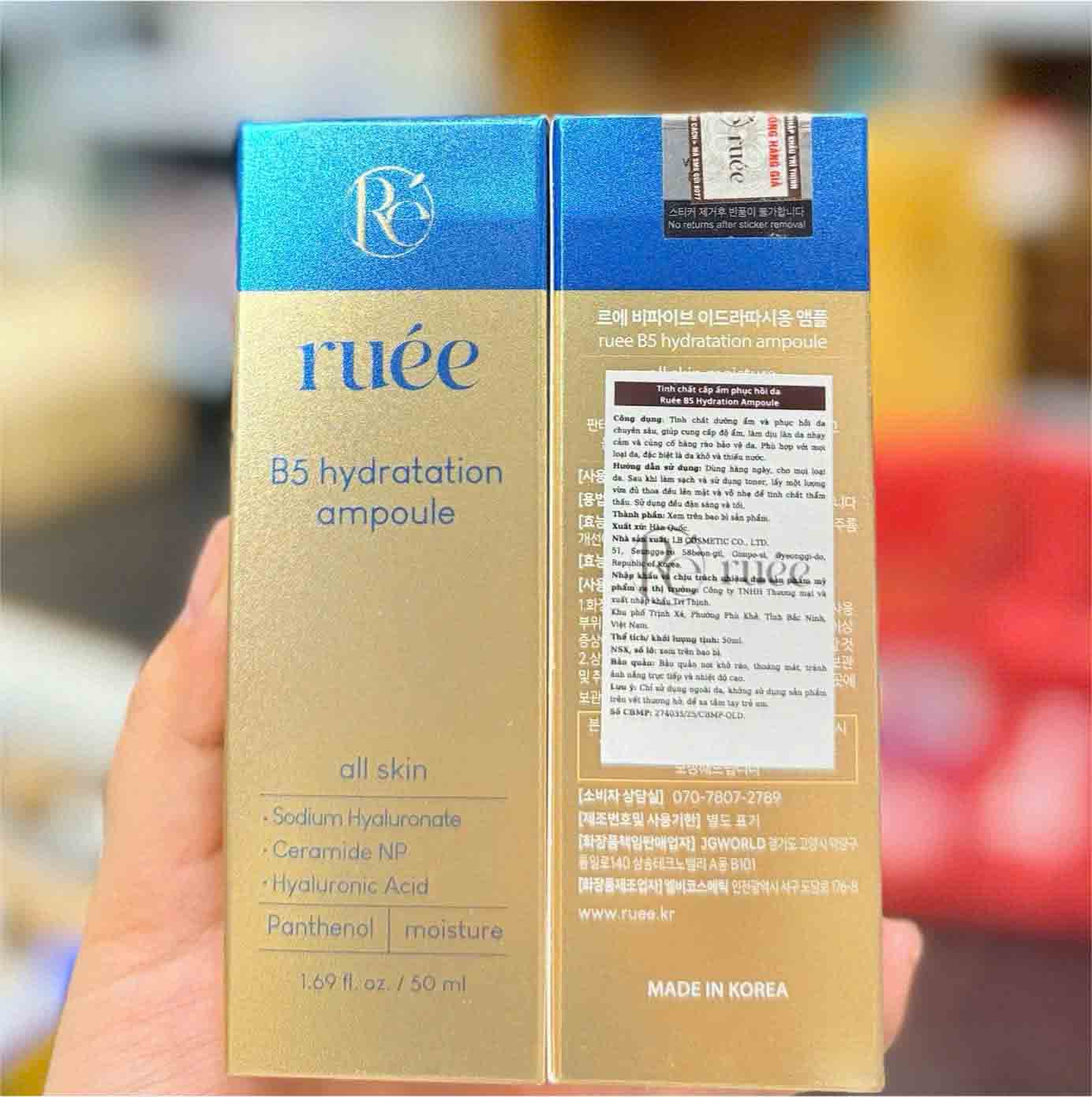 Tinh chất cấp ẩm Ruee B5 Hydratation Ampoule Hàn Quốc 50ml