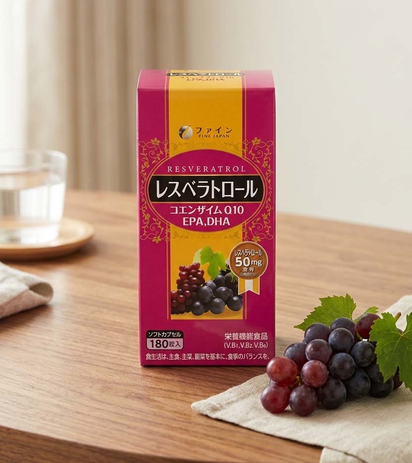 Viên hỗ trợ chống lão hóa Fine Japan Resveratrol Coenzyme Q10 180v