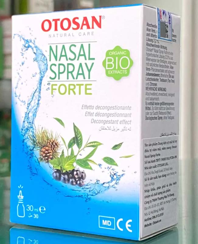 Xịt mũi cho người lớn Otosan Nasal Spray Forte