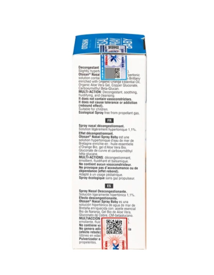 Xịt mũi cho trẻ 6 tháng Otosan Nasal Spray Baby