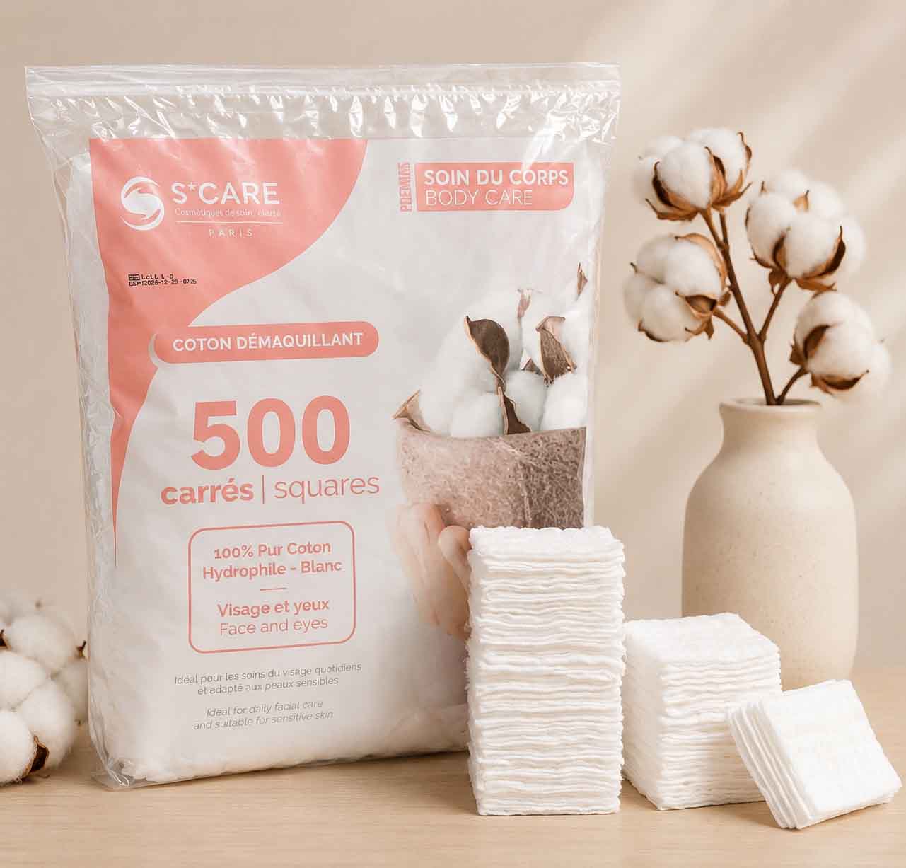 bông tẩy trang s care