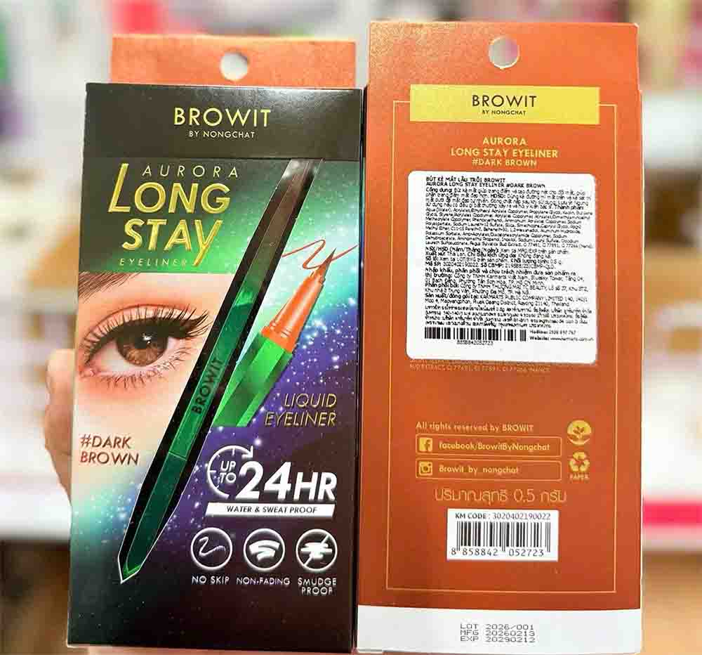 bút kẻ mắt nongchat dark brown