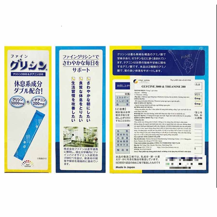 fine japan glycine 3000 theanine 200