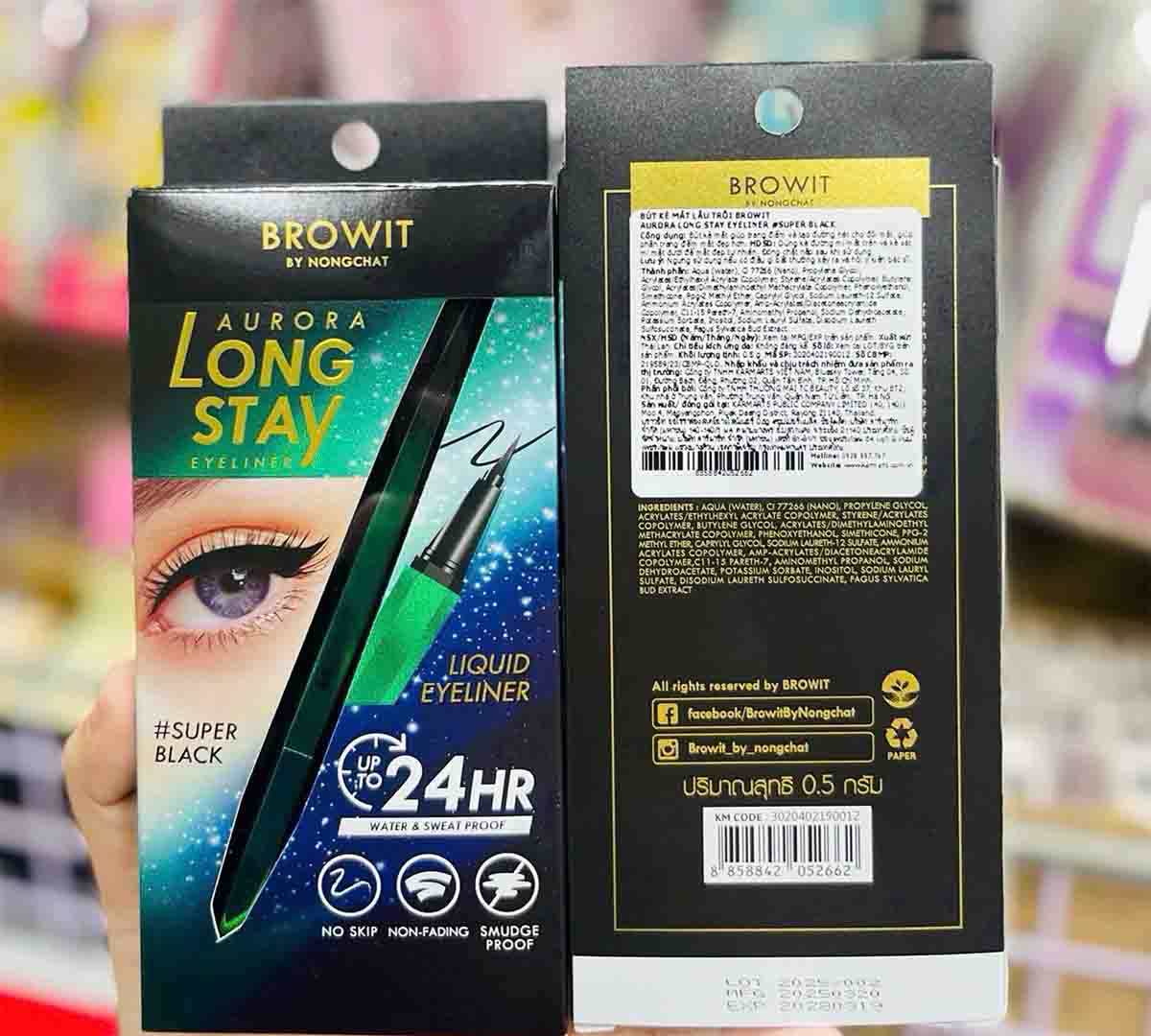 kẻ mắt nongchat super black
