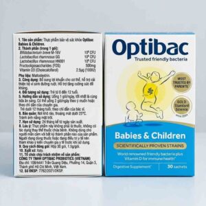 men vi sinh optibac cho trẻ sơ sinh