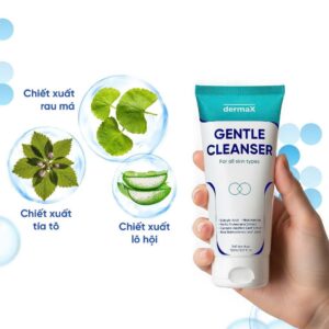 sữa rửa mặt dermax gentle cleanser