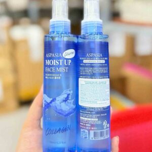 Aspasia Moist Up Face Mist Collagen (màu xanh dương)