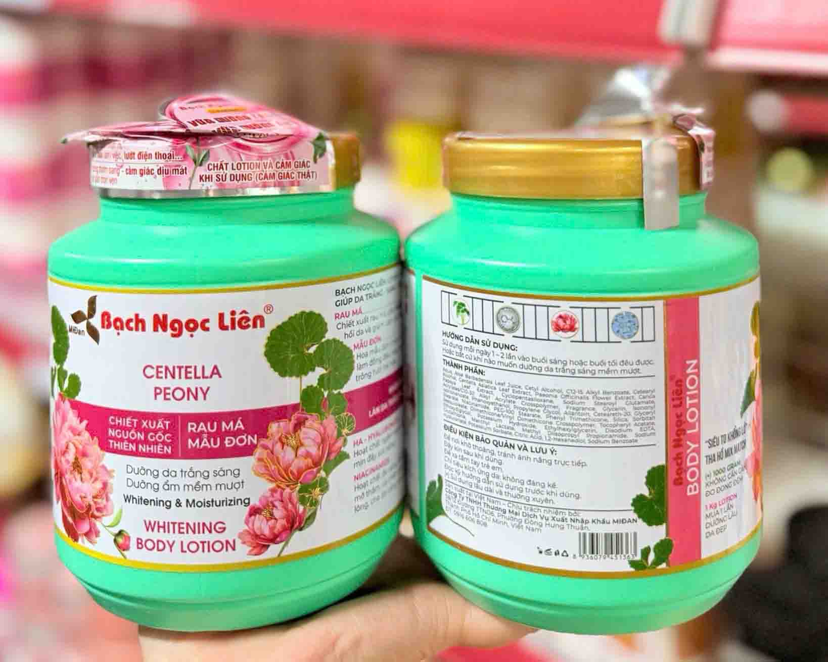 Kem Body Bạch Ngọc Liên Centella Peony dưỡng sáng