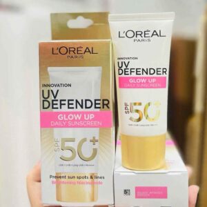 Kem chống nắng Loreal hồng UV Defender Glow Up Daily Sunscreen