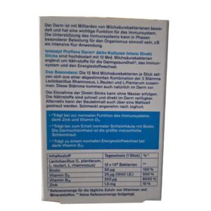 Men tiêu hóa Tetesept Proflora Darm dạng gói