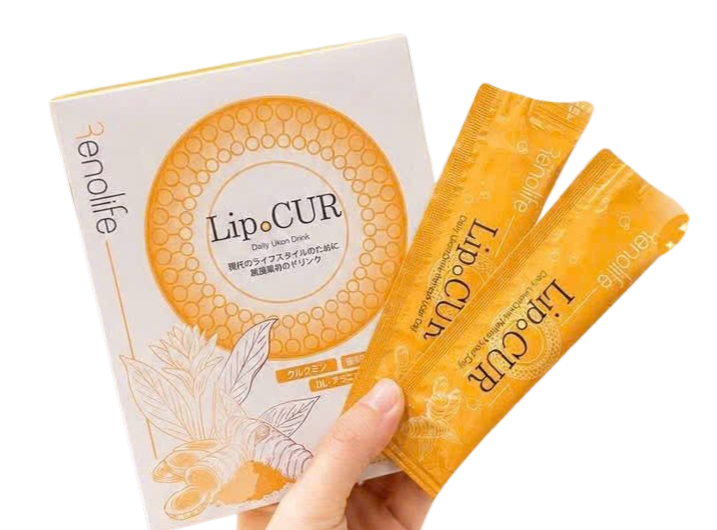 Nghệ Lipo CUR Renolife Nhật Bản – Lipo Nano Curcumin hỗ trợ hấp thu tốt, dạng stick tiện lợi