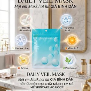 Mặt nạ Renolife Nhật Bản – Dưỡng ẩm, giúp da căng bóng và hỗ trợ lớp trang điểm đẹp hơn