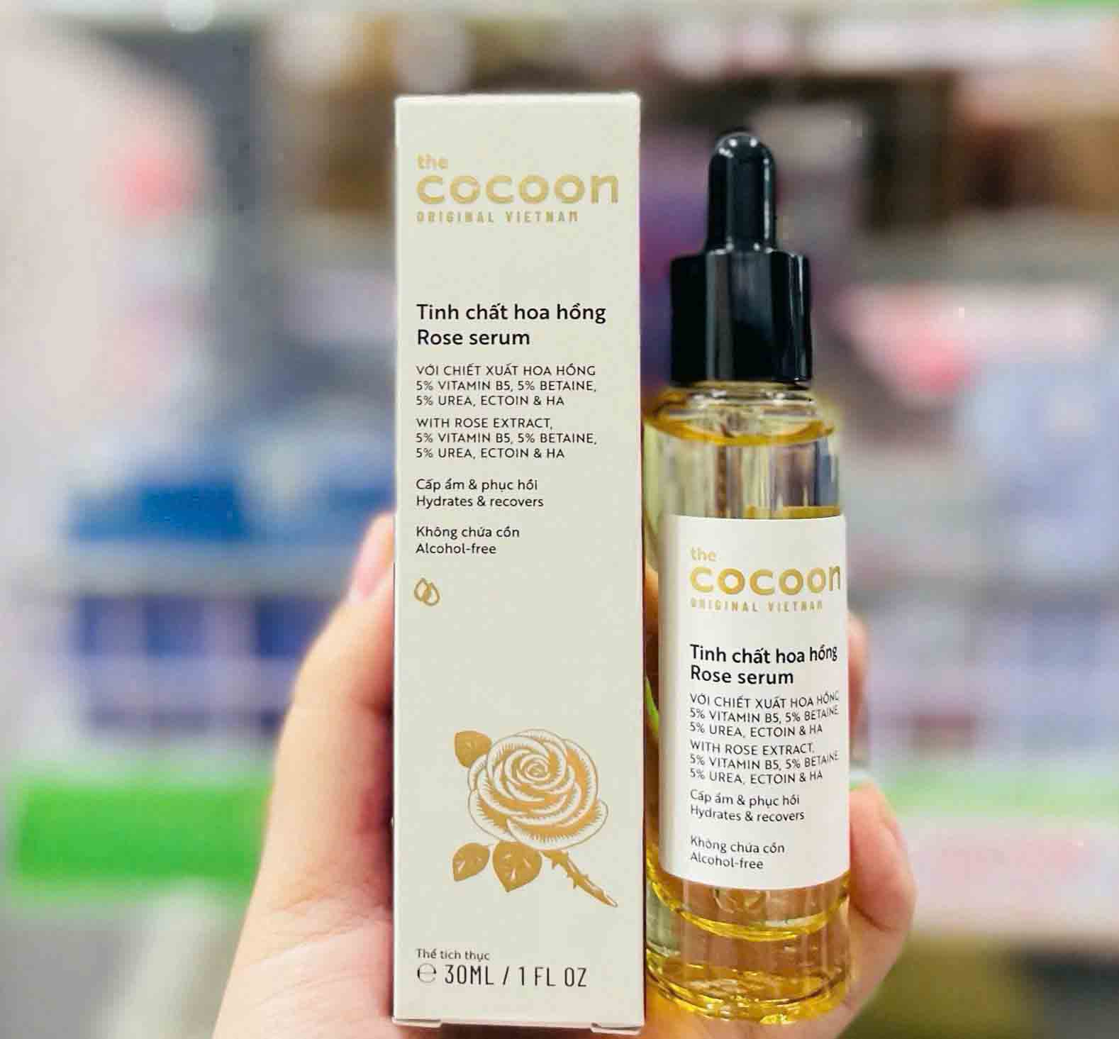 Tinh chất hoa hồng Cocoon cấp ẩm